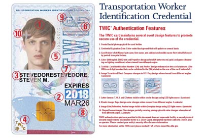 icp twic card identification